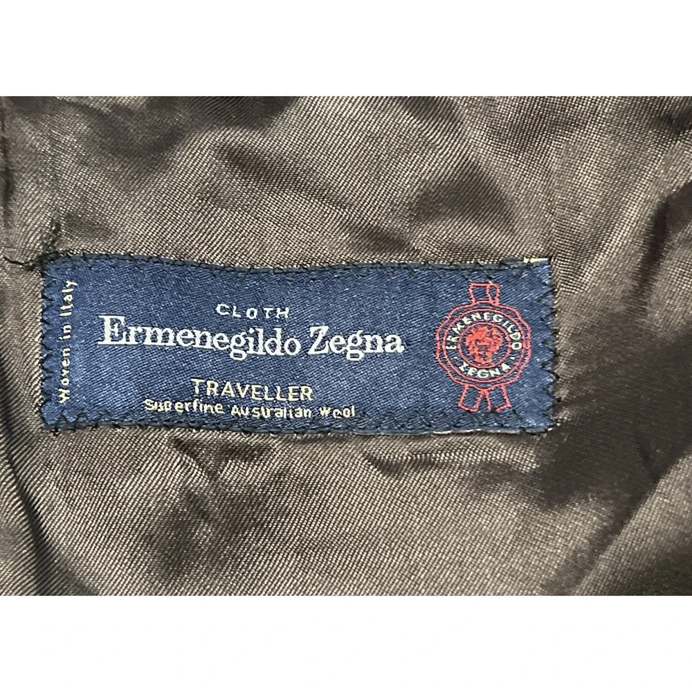 ermenegildo zegna Traveller blazer Brown Australian Wool Size 40R Made In Italy